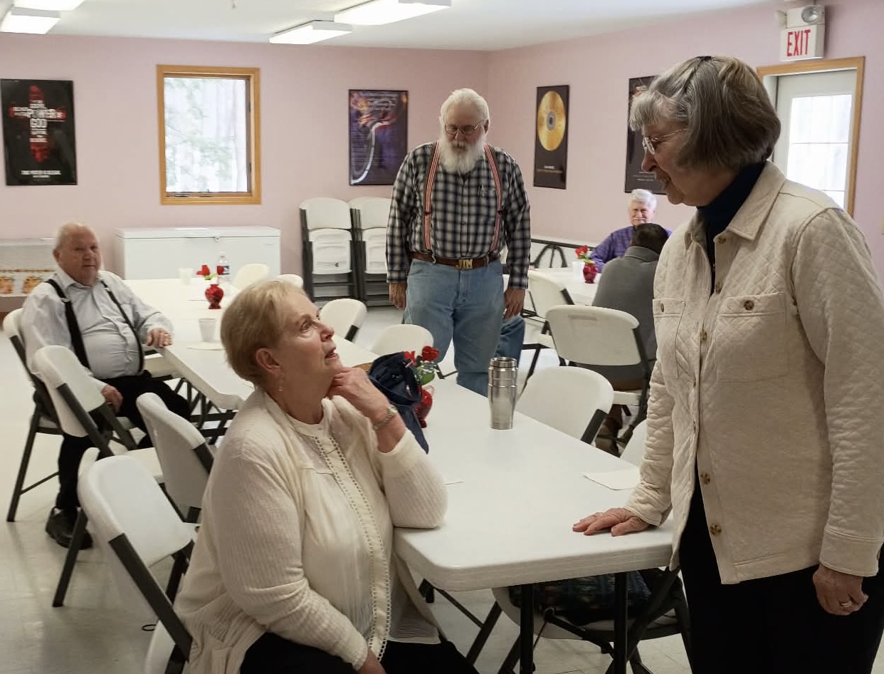 Members of our church community in fellowship.