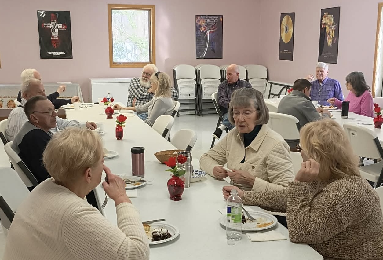 Fellowship gathering at Cornerstone.